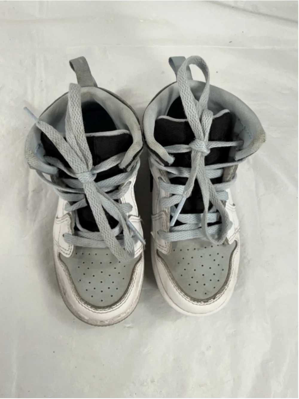 Air Jordan DV1338-104 1 Mid SE TD 'White Ice Blue' toddler shoes SIZE 9C